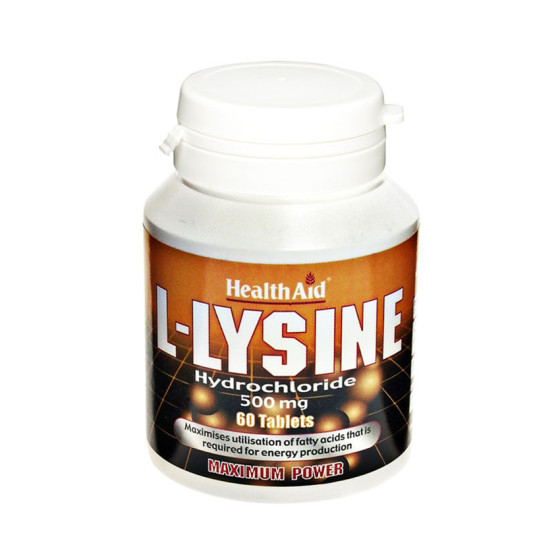 Health Aid L-Lysine 500mg 60 Ταμπλέτες